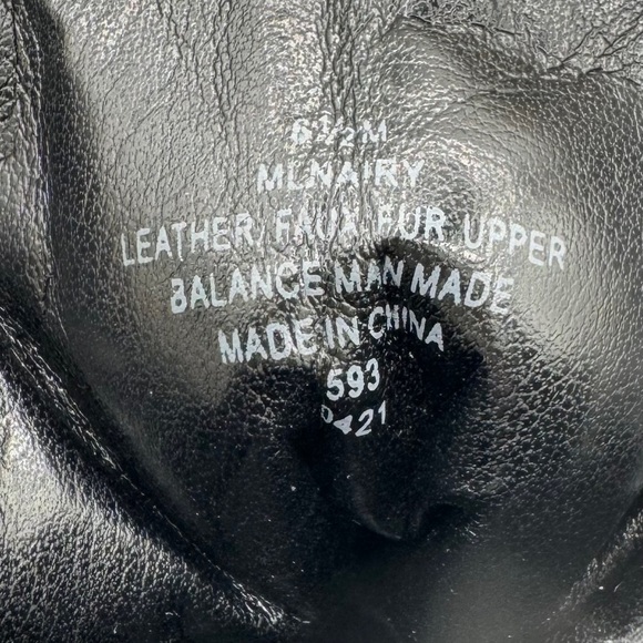 MARC FISHER Nairy Leather Lug Sole Hiking Boots SIZE 6.5 Black MSRP $249 NEW - Picture 9 of 9